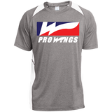 Pro Wings Heather Colorblock Poly T-Shirt