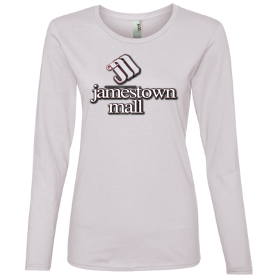 Jamestown Mall White 884L Ladies' Lightweight LS T-Shirt