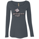 Jamestown Mall White NL6731 Ladies' Triblend LS Scoop