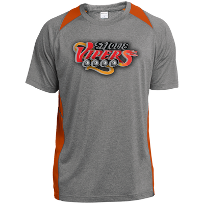 St. Louis Vipers ST361 Heather Colorblock Poly T-Shirt