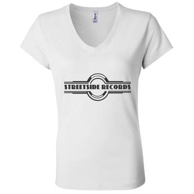 Streetside Records B6005 Ladies' Jersey V-Neck T-Shirt