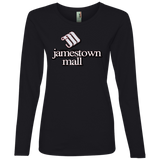 Jamestown Mall White 884L Ladies' Lightweight LS T-Shirt