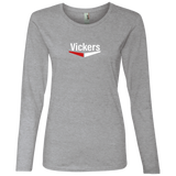 Vickers White 884L Ladies' Lightweight LS T-Shirt