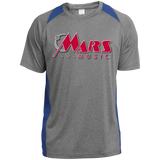 Mars Music ST361 Heather Colorblock Poly T-Shirt