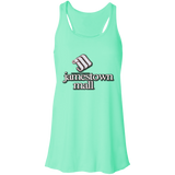 Jamestown Mall White B8800 Flowy Racerback Tank