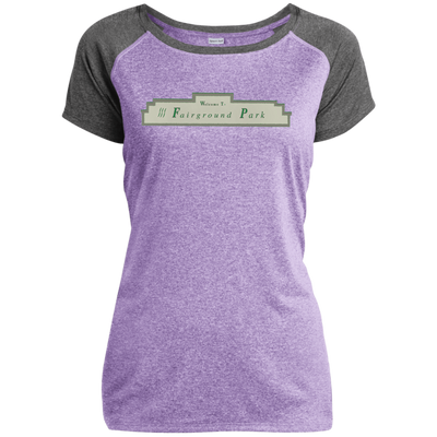 Fairground Park  LST362 Ladies Heather on Heather Performance T-Shirt