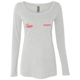 Saints Staff NL6731 Ladies' Triblend LS Scoop