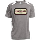 Ponderosa ST361 Heather Colorblock Poly T-Shirt