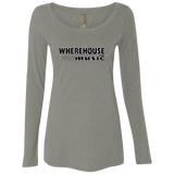 Wherehouse Music NL6731 Ladies' Triblend LS Scoop