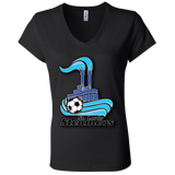 St. Louis Steamers Black B6005 Ladies' Jersey V-Neck T-Shirt