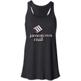 Jamestown Mall White B8800 Flowy Racerback Tank