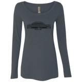 Checkerdome Black NL6731 Ladies' Triblend LS Scoop