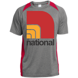 National ST361 Heather Colorblock Poly T-Shirt