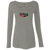 Vickers Black NL6731 Ladies' Triblend LS Scoop