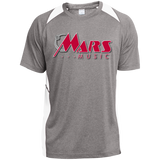 Mars Music ST361 Heather Colorblock Poly T-Shirt