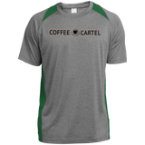 Coffee Cartel ST361 Heather Colorblock Poly T-Shirt