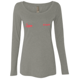 Saints Staff NL6731 Ladies' Triblend LS Scoop