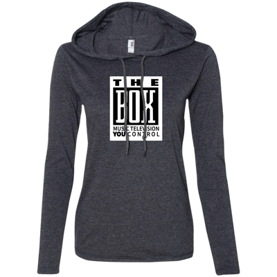 The Box White 887L Ladies' LS T-Shirt Hoodie