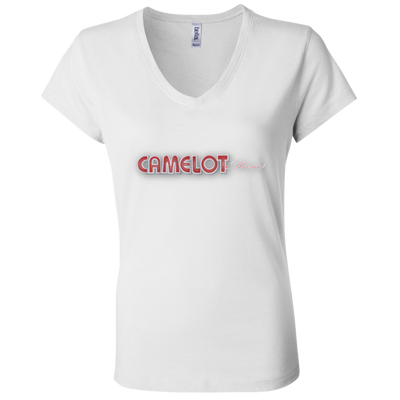 Camelot Music B6005 Ladies' Jersey V-Neck T-Shirt