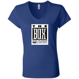 The Box White B6005 Ladies' Jersey V-Neck T-Shirt