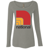 National NL6731 Ladies' Triblend LS Scoop