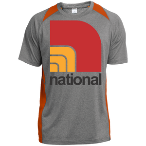 National ST361 Heather Colorblock Poly T-Shirt