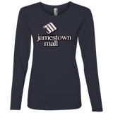 Jamestown Mall White 884L Ladies' Lightweight LS T-Shirt