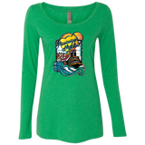 Mississippi Nights NL6731 Ladies' Triblend LS Scoop