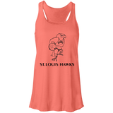 St. Louis Hawks Black B8800 Flowy Racerback Tank