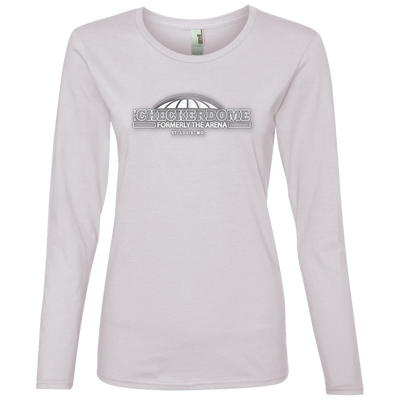 Checkerdome White 884L Ladies' Lightweight LS T-Shirt