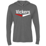 Vickers White NL6021 Unisex Triblend LS Hooded T-Shirt