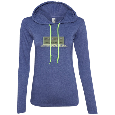 887L Ladies' LS T-Shirt Hoodie