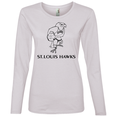 St. Louis Hawks Black 884L Ladies' Lightweight LS T-Shirt