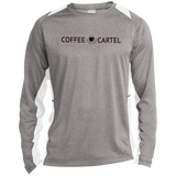 Coffee Cartel ST361LS Long Sleeve Heather Colorblock Poly T-Shirt