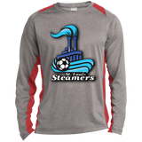 ST361LS Long Sleeve Heather Colorblock Poly T-Shirt