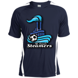 St. Louis Steamers White ST351 Colorblock Dry Zone Crew