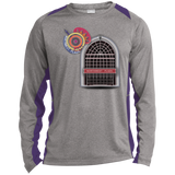 Northwest Plaza ST361LS Long Sleeve Heather Colorblock Poly T-Shirt