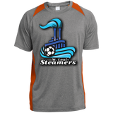 St. Louis Steamers White ST361 Heather Colorblock Poly T-Shirt