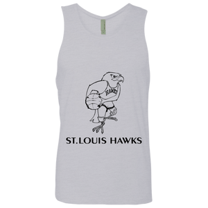 St. Louis Hawks Black NL3633 Men's Cotton Tank