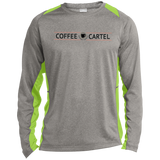 Coffee Cartel ST361LS Long Sleeve Heather Colorblock Poly T-Shirt