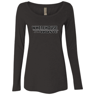 Wherehouse Music NL6731 Ladies' Triblend LS Scoop