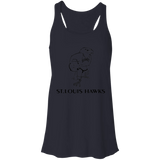 St. Louis Hawks Black B8800 Flowy Racerback Tank