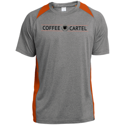 Coffee Cartel ST361 Heather Colorblock Poly T-Shirt