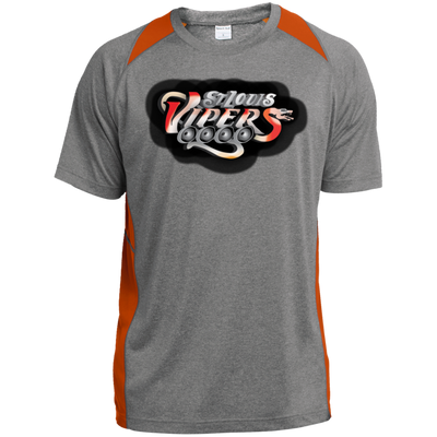 St. Louis Vipers ST361 Heather Colorblock Poly T-Shirt