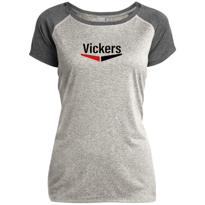 Vickers Black LST362 Ladies Heather on Heather Performance T-Shirt