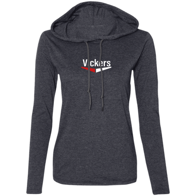 Vickers White 887L Ladies' LS T-Shirt Hoodie