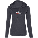 Vickers White 887L Ladies' LS T-Shirt Hoodie