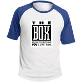 The Box White T201 SS Colorblock Raglan Jersey