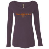 St. Louis Bombers NL6731 Ladies' Triblend LS Scoop