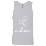 St. Louis Hawks White NL3633 Men's Cotton Tank